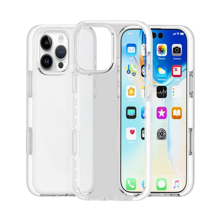 Two-color Shockproof High Transparency TPU Phone Case, For iPhone 18 Pro / 17 Pro, For iPhone 18 Pro Max / 17 Pro Max, For iPhone 17, For iPhone 17 Air, For iPhone 16 Pro Max, For iPhone 16 Pro, For iPhone 16 Plus, For iPhone 16, For iPhone 15 Pro Max ...