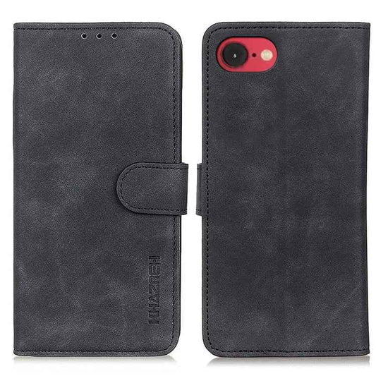 KHAZNEH Retro Texture Leather Phone Case, For iPhone 16e / 17e, For iPhone 17 Pro Max, For iPhone 17 Pro, For iPhone 17, For iPhone Air, For iPhone 16 Pro Max, For iPhone 16 Pro, For iPhone 16 Plus, For iPhone 16, For iPhone 15 Pro Max, For iPhone 15 P...