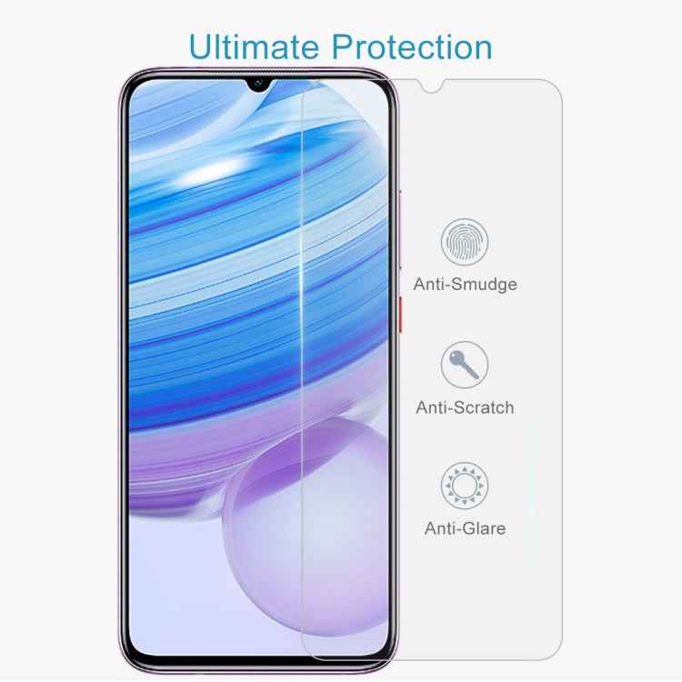 For Xiaomi Redmi 10X 4G Half-screen Transparent Tempered Glass Film