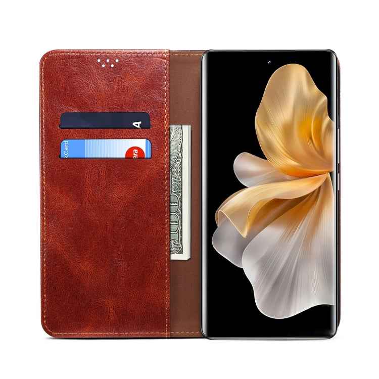 Oil Wax Crazy Horse Texture Leather Phone Case, For vivo S18, For vivo X100 Pro, For vivo X100, For vivo Y36 5G / 4G, For vivo S17e, For vivo Y78 5G