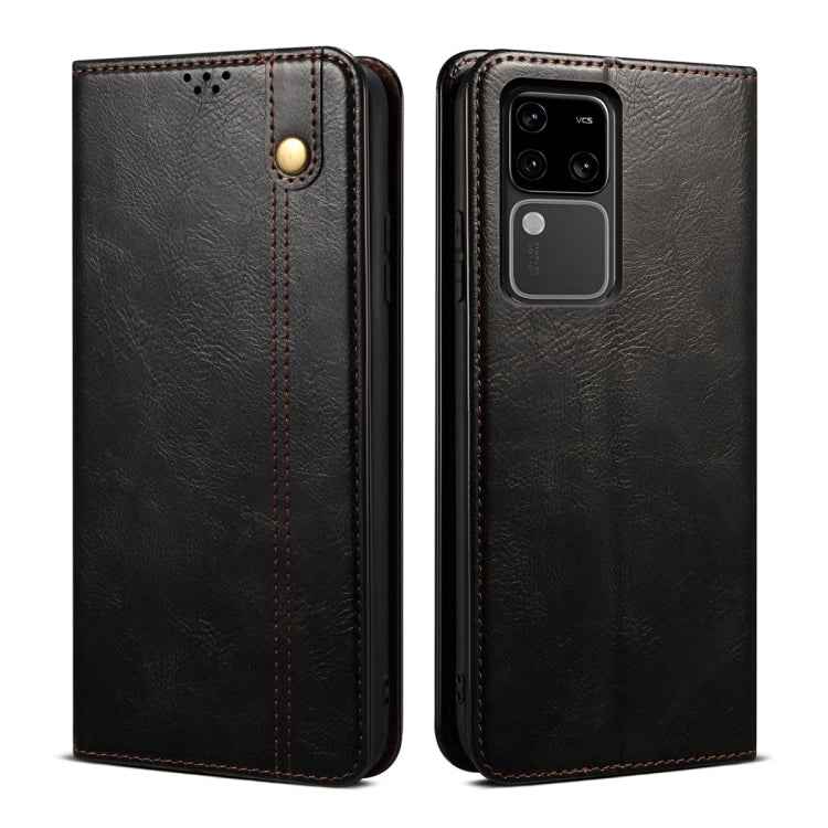 Oil Wax Crazy Horse Texture Leather Phone Case, For vivo S18, For vivo X100 Pro, For vivo X100, For vivo Y36 5G / 4G, For vivo S17e, For vivo Y78 5G