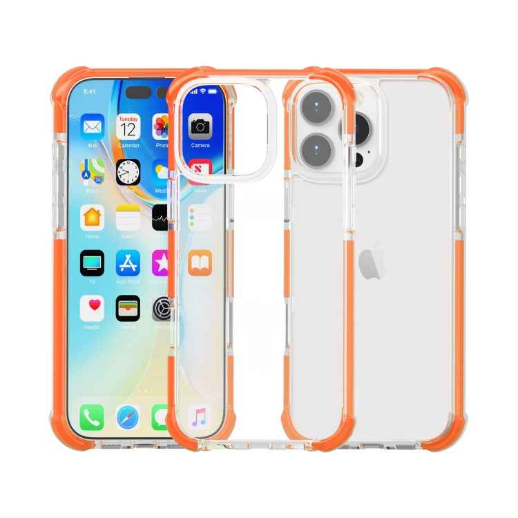 Four-corner Shockproof TPU Hybrid Acrylic Phone Case, For iPhone 16 Pro Max, For iPhone 16 Pro, For iPhone 16 Plus, For iPhone 16