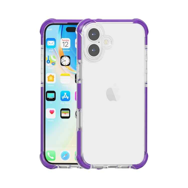 Four-corner Shockproof TPU Hybrid Acrylic Phone Case, For iPhone 16 Pro Max, For iPhone 16 Pro, For iPhone 16 Plus, For iPhone 16