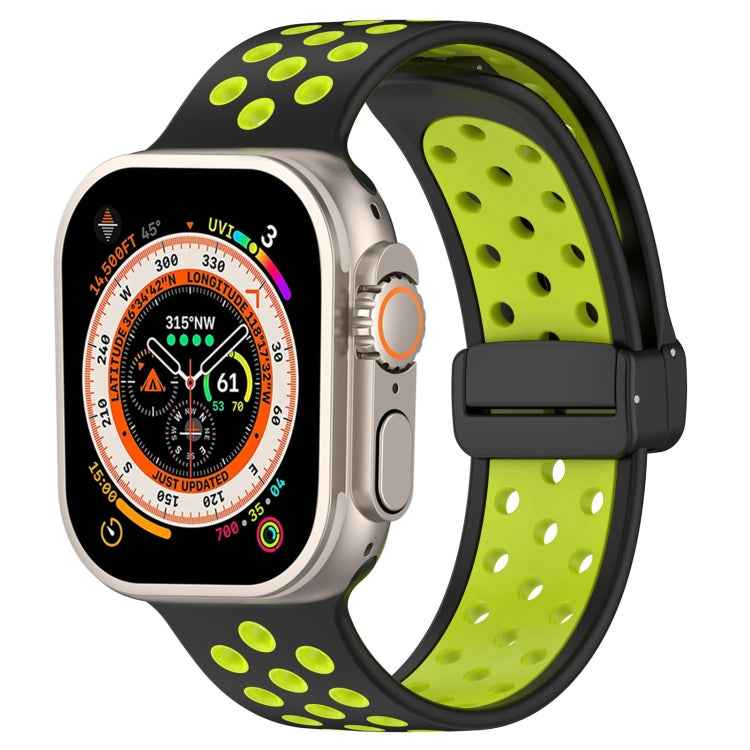 Magnetic Buckle Silicone Watch Band, For Apple Watch Ultra 49mm, For Apple Watch SE 2023 44mm, For Apple Watch SE 2023 40mm