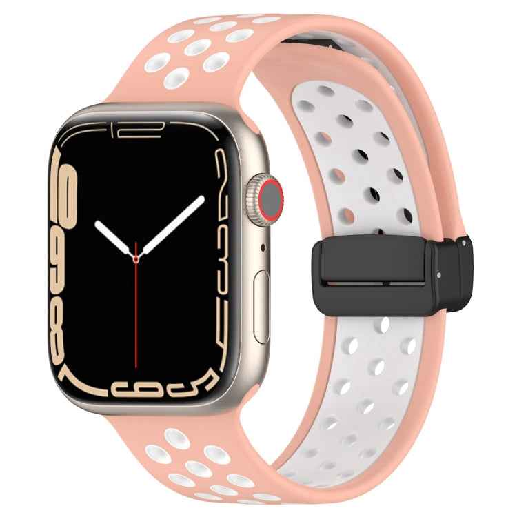 Magnetic Buckle Silicone Watch Band, For Apple Watch SE 2022 40mm, For Apple Watch Series 9 45mm, For Apple Watch Series 9 41mm