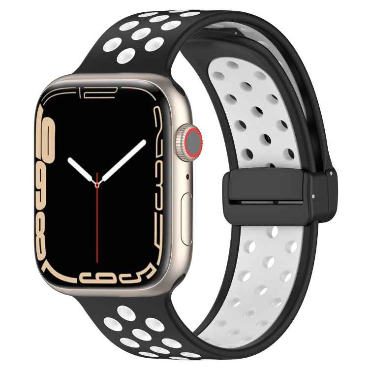 Magnetic Buckle Silicone Watch Band, For Apple Watch SE 2022 40mm, For Apple Watch Series 9 45mm, For Apple Watch Series 9 41mm