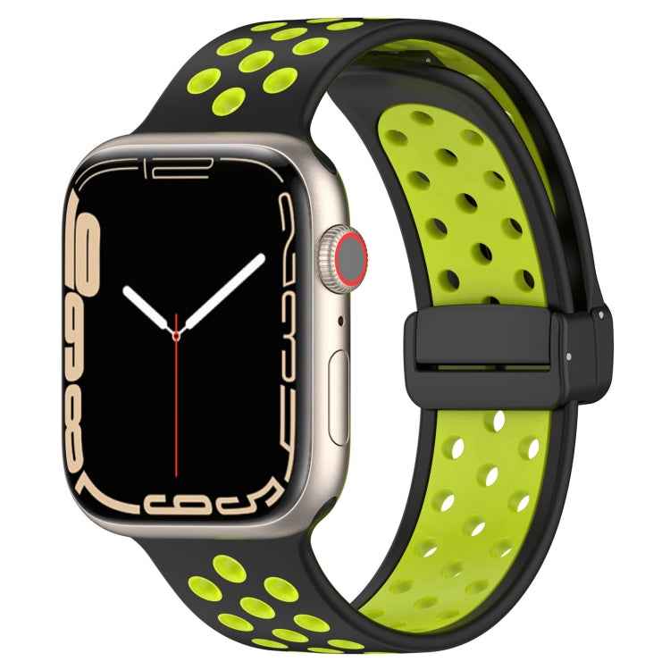 Magnetic Buckle Silicone Watch Band, For Apple Watch SE 2022 40mm, For Apple Watch Series 9 45mm, For Apple Watch Series 9 41mm