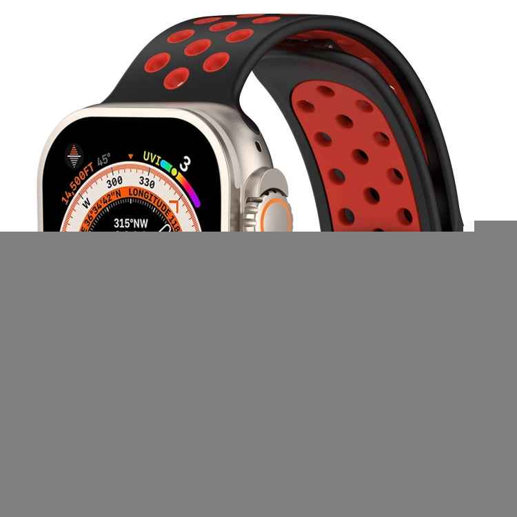 Magnetic Buckle Silicone Watch Band, For Apple Watch Ultra 49mm, For Apple Watch SE 2023 44mm, For Apple Watch SE 2023 40mm