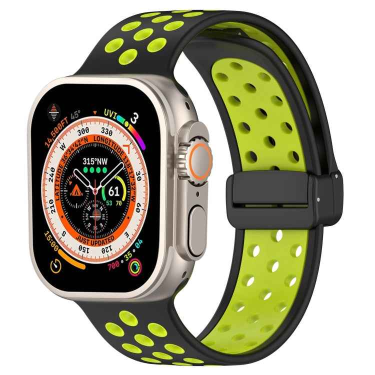 Magnetic Buckle Silicone Watch Band, For Apple Watch Ultra 49mm, For Apple Watch SE 2023 44mm, For Apple Watch SE 2023 40mm