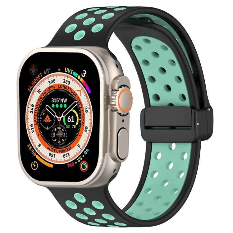 Magnetic Buckle Silicone Watch Band, For Apple Watch Ultra 49mm, For Apple Watch SE 2023 44mm, For Apple Watch SE 2023 40mm
