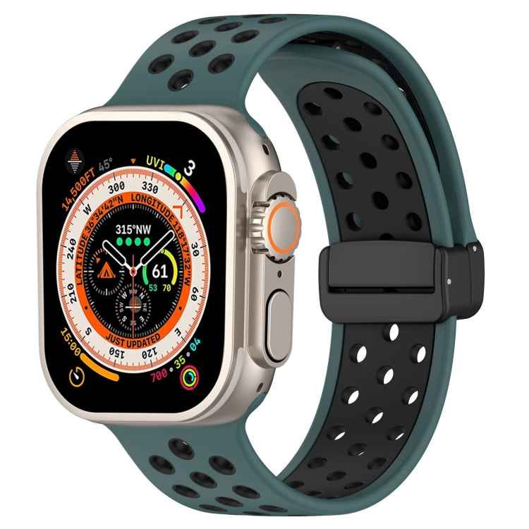 Magnetic Buckle Silicone Watch Band, For Apple Watch 8 41mm, For Apple Watch Ultra 2 49mm, For Apple Watch 8 45mm