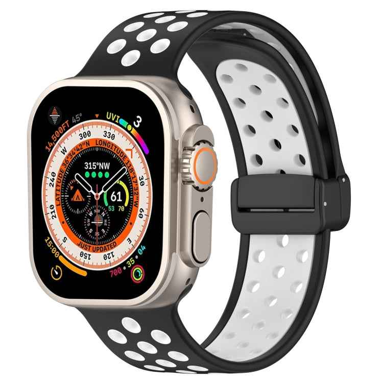 Magnetic Buckle Silicone Watch Band, For Apple Watch 8 41mm, For Apple Watch Ultra 2 49mm, For Apple Watch 8 45mm