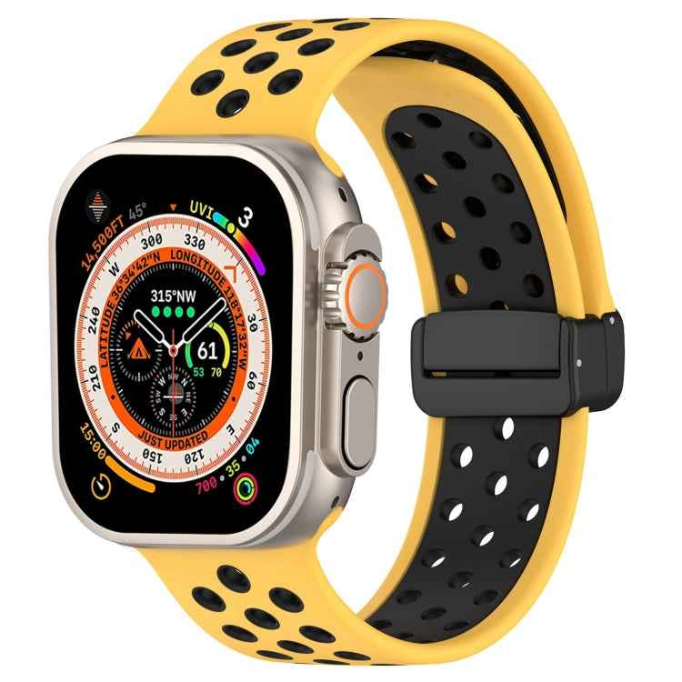 Magnetic Buckle Silicone Watch Band, For Apple Watch 8 41mm, For Apple Watch Ultra 2 49mm, For Apple Watch 8 45mm