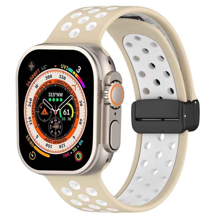 Magnetic Buckle Silicone Watch Band, For Apple Watch SE 2022 40mm, For Apple Watch Series 9 45mm, For Apple Watch Series 9 41mm