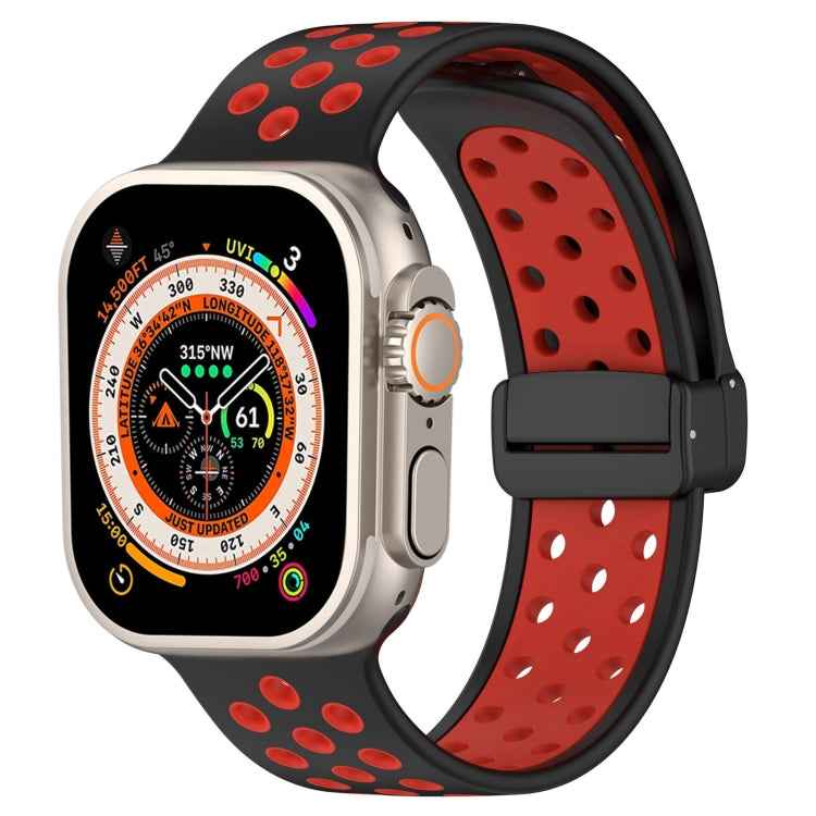 Magnetic Buckle Silicone Watch Band, For Apple Watch SE 2022 40mm, For Apple Watch Series 9 45mm, For Apple Watch Series 9 41mm