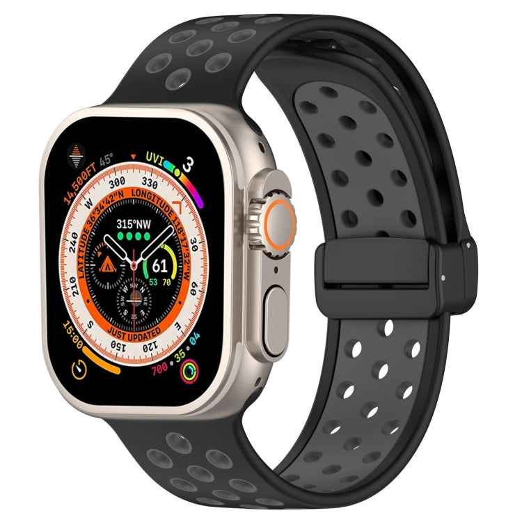 Magnetic Buckle Silicone Watch Band, For Apple Watch SE 2022 40mm, For Apple Watch Series 9 45mm, For Apple Watch Series 9 41mm