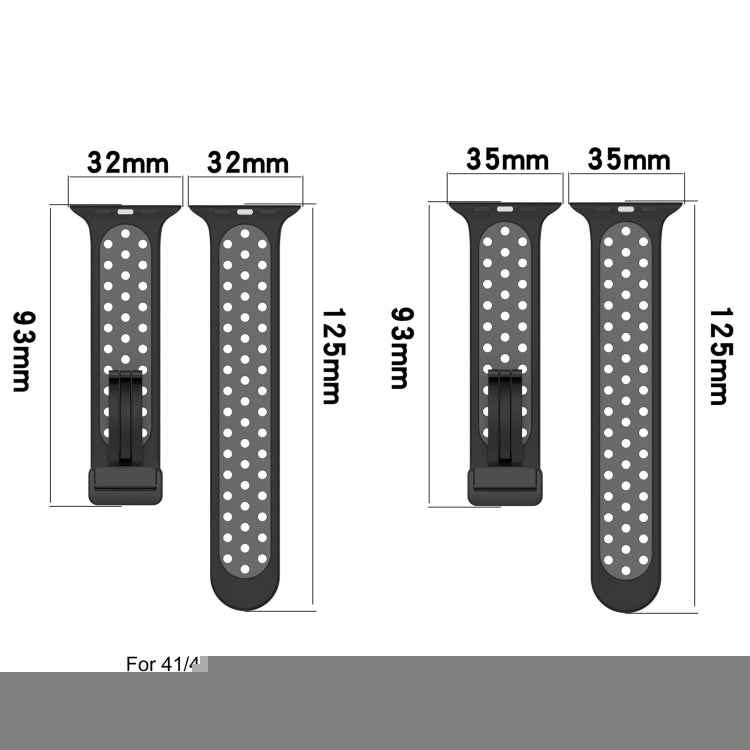 Magnetic Buckle Silicone Watch Band, For Apple Watch SE 2022 40mm, For Apple Watch Series 9 45mm, For Apple Watch Series 9 41mm
