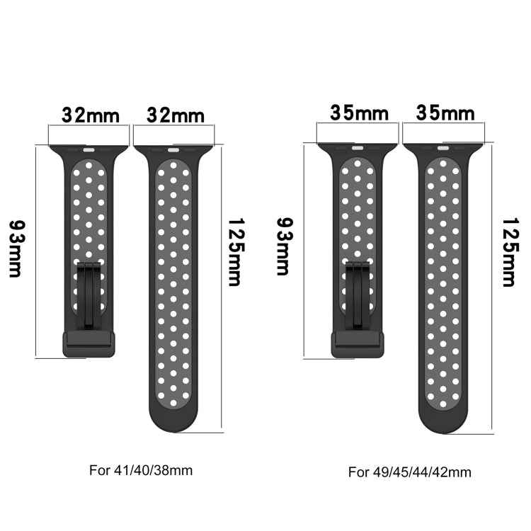 Magnetic Buckle Silicone Watch Band, For Apple Watch SE 2022 44mm, For Apple Watch 7 41mm, For Apple Watch 7 45mm