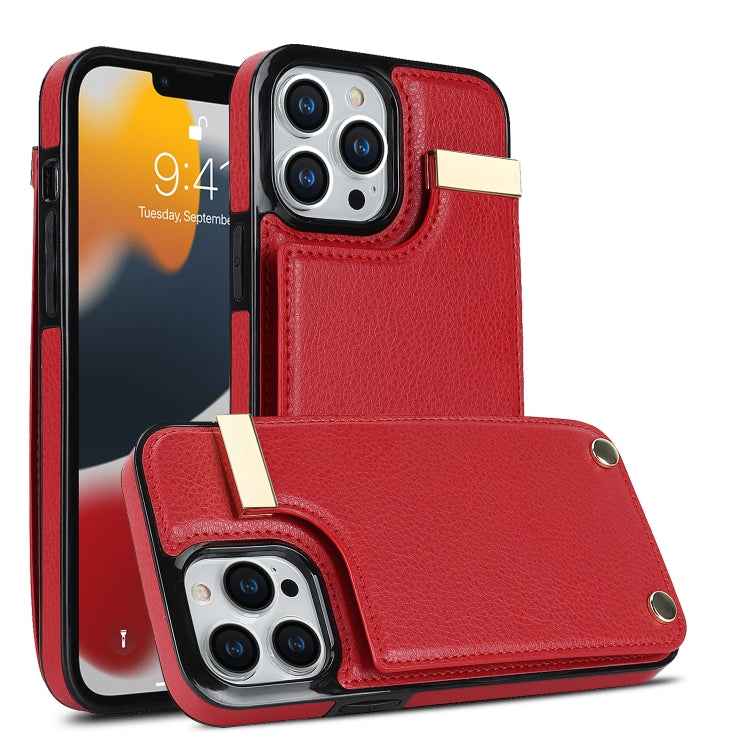Metal Buckle Card Slots Phone Case, For iPhone 14 Pro, For iPhone 14 Pro Max, For iPhone SE 2022 / 2020 / 8 / 7, For iPhone 13 Pro Max, For iPhone 13 Pro, For iPhone 12 / 12 Pro, For iPhone 12 Pro Max, For iPhone 11 Pro Max