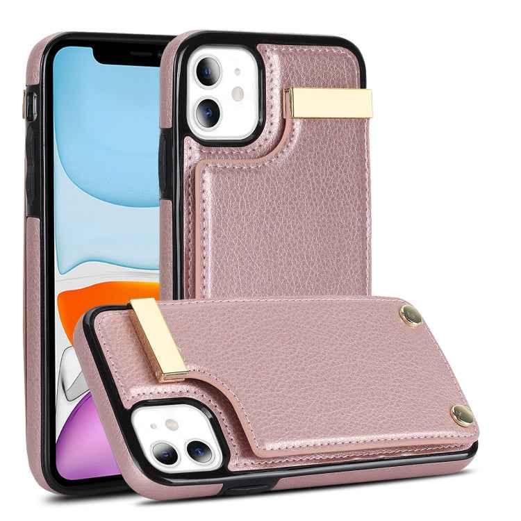 Metal Buckle Card Slots Phone Case