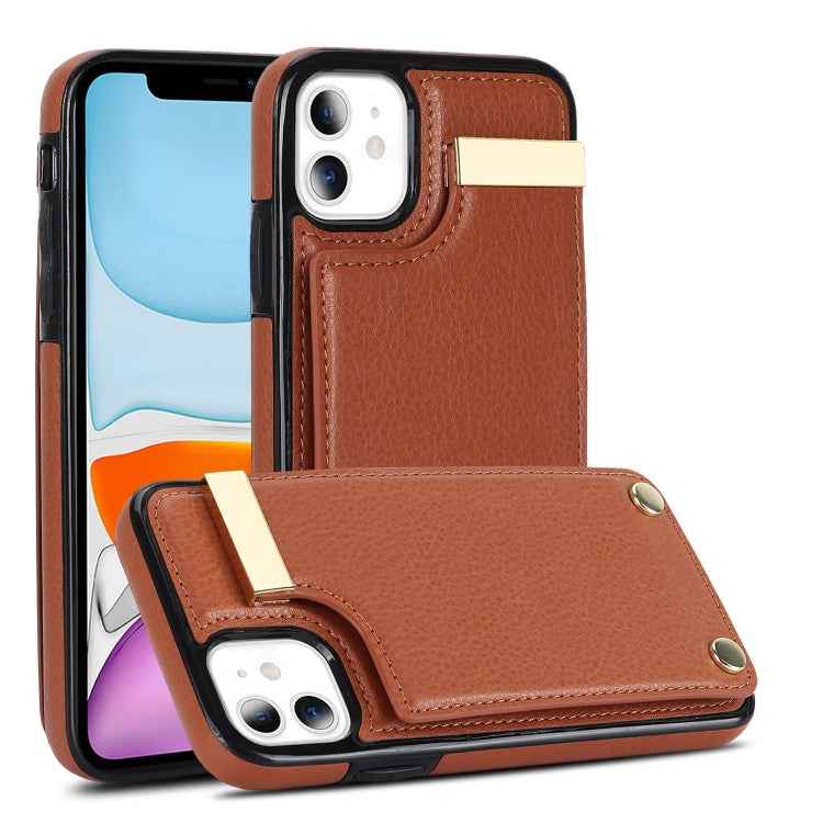 Metal Buckle Card Slots Phone Case