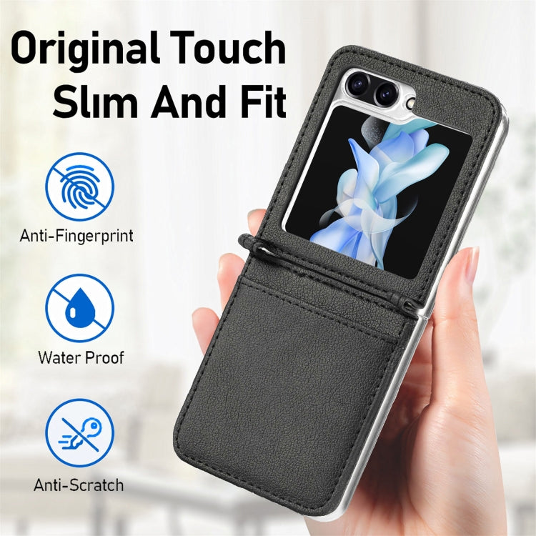 Litchi Texture PU Card Fold Back Phone Case