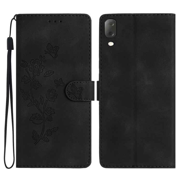Flower Butterfly Embossing Pattern Leather Phone Case, For Sony Xperia L3, For Sony Xperia 10