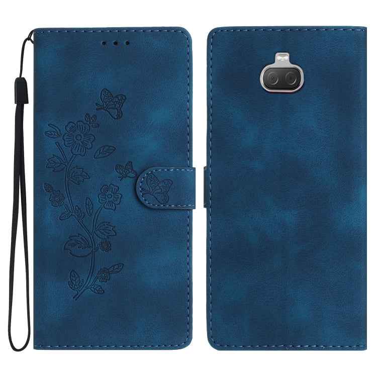 Flower Butterfly Embossing Pattern Leather Phone Case, For Sony Xperia L3, For Sony Xperia 10