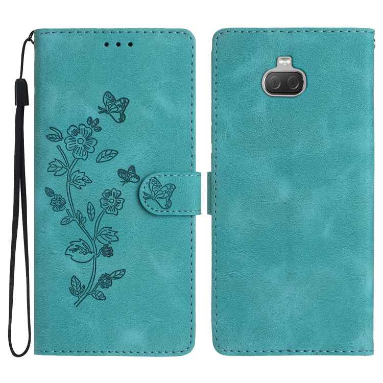 Flower Butterfly Embossing Pattern Leather Phone Case, For Sony Xperia L3, For Sony Xperia 10