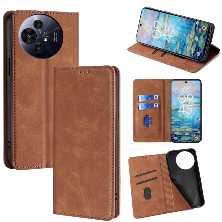 Skin Feel Magnetic Leather Phone Case, For TCL 60R 5G, For TCL 503 4G, For TCL 50 NxtPaper 5G