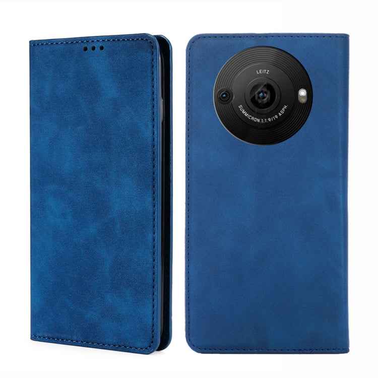 Skin Feel Magnetic Leather Phone Case, For Sharp Aquos R10, For Sharp Aqous wish5, For Sharp Aquos Wish4, For Sharp Aquos R9, For Sharp Aquos Sense 8, For Sharp Aquos R8 Pro SH-51, For Sharp Aquos R8 SH-52D, For Sharp Aqous Wish3