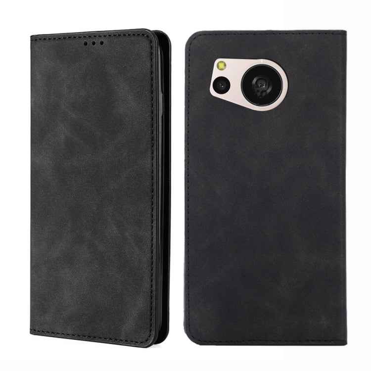 Skin Feel Magnetic Leather Phone Case, For Sharp Aquos R10, For Sharp Aqous wish5, For Sharp Aquos Wish4, For Sharp Aquos R9, For Sharp Aquos Sense 8, For Sharp Aquos R8 Pro SH-51, For Sharp Aquos R8 SH-52D, For Sharp Aqous Wish3