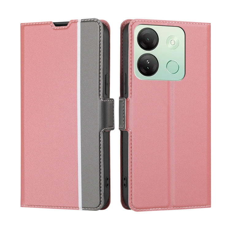Twill Texture Side Button Leather Phone Case, For Infinix Hot 60 5G, For Infinix Hot 60 Pro+ 4G, For Infinix Hot 60 Pro 4G, For Infinix Smart 10 4G, For Infinix Note 50s 5G, For Infinix Note 50x 5G, For Infinix Note 50 Pro+ 5G, For Infinix Note 50 4G  ...