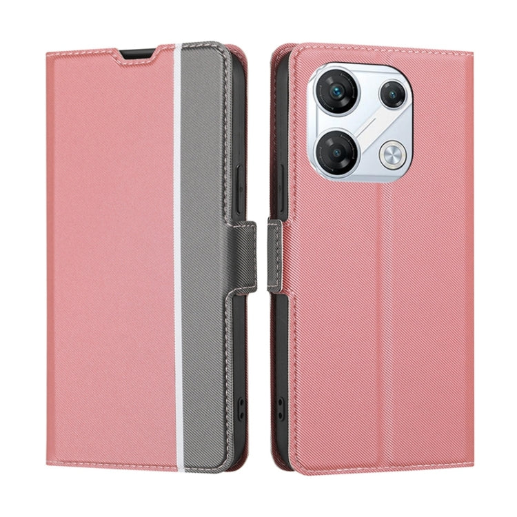 Twill Texture Side Button Leather Phone Case, For Infinix Hot 60 5G, For Infinix Hot 60 Pro+ 4G, For Infinix Hot 60 Pro 4G, For Infinix Smart 10 4G, For Infinix Note 50s 5G, For Infinix Note 50x 5G, For Infinix Note 50 Pro+ 5G, For Infinix Note 50 4G  ...