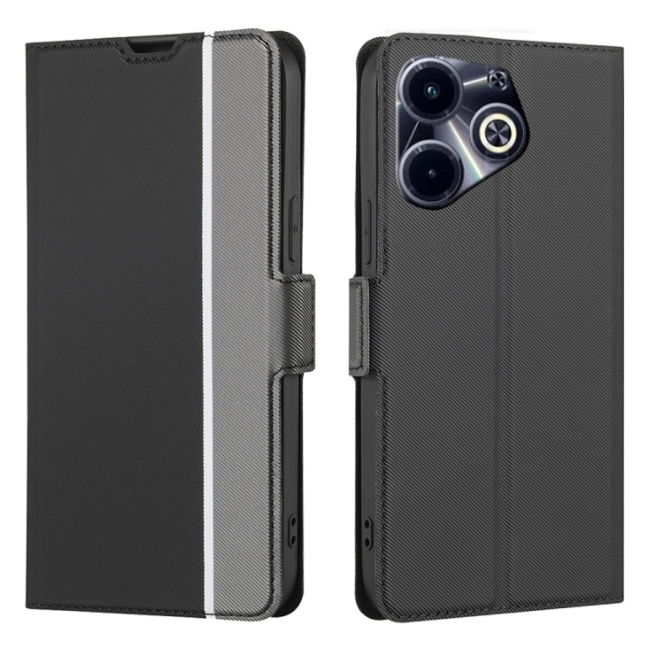 Twill Texture Side Button Leather Phone Case, For Infinix Hot 60 5G, For Infinix Hot 60 Pro+ 4G, For Infinix Hot 60 Pro 4G, For Infinix Smart 10 4G, For Infinix Note 50s 5G, For Infinix Note 50x 5G, For Infinix Note 50 Pro+ 5G, For Infinix Note 50 4G  ...