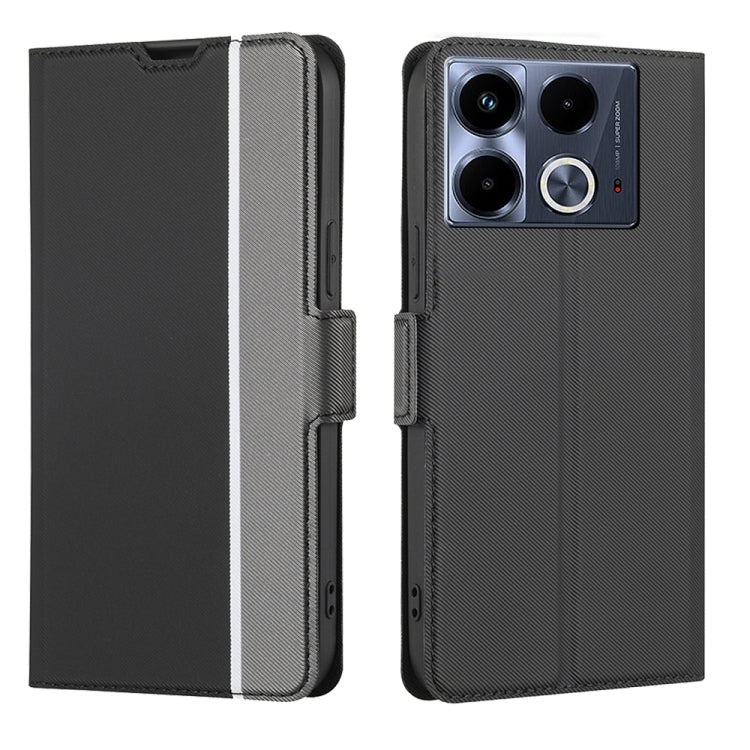 Twill Texture Side Button Leather Phone Case, For Infinix Hot 60 5G, For Infinix Hot 60 Pro+ 4G, For Infinix Hot 60 Pro 4G, For Infinix Smart 10 4G, For Infinix Note 50s 5G, For Infinix Note 50x 5G, For Infinix Note 50 Pro+ 5G, For Infinix Note 50 4G  ...