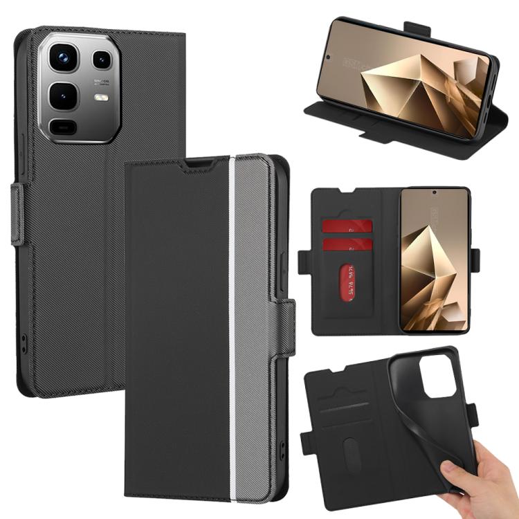 Twill Texture Side Button Leather Phone Case, For Infinix Hot 60 5G, For Infinix Hot 60 Pro+ 4G, For Infinix Hot 60 Pro 4G, For Infinix Smart 10 4G, For Infinix Note 50s 5G, For Infinix Note 50x 5G, For Infinix Note 50 Pro+ 5G, For Infinix Note 50 4G  ...