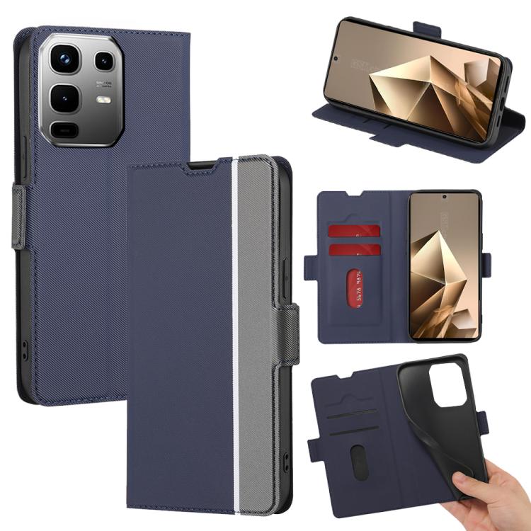 Twill Texture Side Button Leather Phone Case, For Infinix Hot 60 5G, For Infinix Hot 60 Pro+ 4G, For Infinix Hot 60 Pro 4G, For Infinix Smart 10 4G, For Infinix Note 50s 5G, For Infinix Note 50x 5G, For Infinix Note 50 Pro+ 5G, For Infinix Note 50 4G  ...
