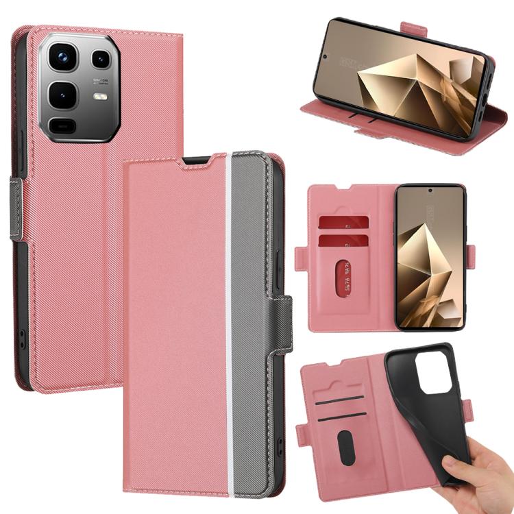 Twill Texture Side Button Leather Phone Case, For Infinix Hot 60 5G, For Infinix Hot 60 Pro+ 4G, For Infinix Hot 60 Pro 4G, For Infinix Smart 10 4G, For Infinix Note 50s 5G, For Infinix Note 50x 5G, For Infinix Note 50 Pro+ 5G, For Infinix Note 50 4G  ...