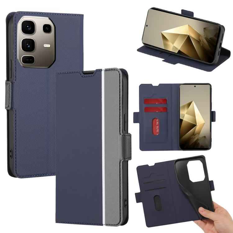 Twill Texture Side Button Leather Phone Case, For Infinix Hot 60 5G, For Infinix Hot 60 Pro+ 4G, For Infinix Hot 60 Pro 4G, For Infinix Smart 10 4G, For Infinix Note 50s 5G, For Infinix Note 50x 5G, For Infinix Note 50 Pro+ 5G, For Infinix Note 50 4G  ...