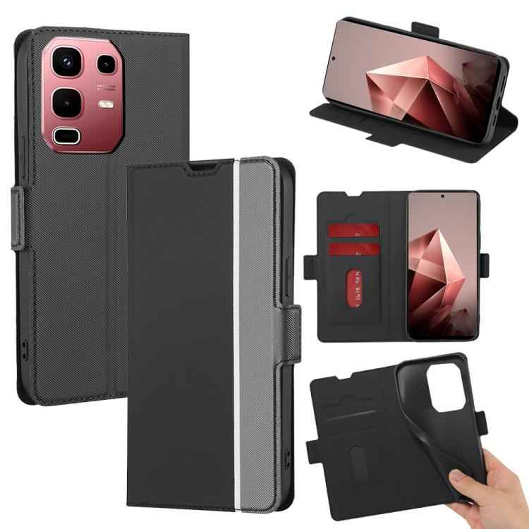 Twill Texture Side Button Leather Phone Case, For Infinix Hot 60 5G, For Infinix Hot 60 Pro+ 4G, For Infinix Hot 60 Pro 4G, For Infinix Smart 10 4G, For Infinix Note 50s 5G, For Infinix Note 50x 5G, For Infinix Note 50 Pro+ 5G, For Infinix Note 50 4G  ...