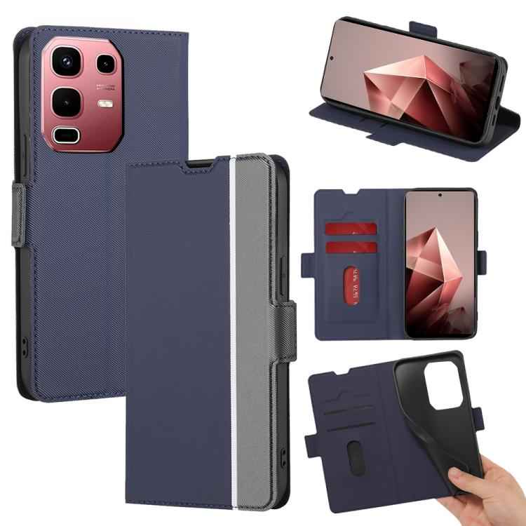 Twill Texture Side Button Leather Phone Case, For Infinix Hot 60 5G, For Infinix Hot 60 Pro+ 4G, For Infinix Hot 60 Pro 4G, For Infinix Smart 10 4G, For Infinix Note 50s 5G, For Infinix Note 50x 5G, For Infinix Note 50 Pro+ 5G, For Infinix Note 50 4G  ...