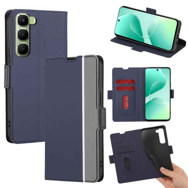 Twill Texture Side Button Leather Phone Case, For Infinix Hot 60 5G, For Infinix Hot 60 Pro+ 4G, For Infinix Hot 60 Pro 4G, For Infinix Smart 10 4G, For Infinix Note 50s 5G, For Infinix Note 50x 5G, For Infinix Note 50 Pro+ 5G, For Infinix Note 50 4G  ...