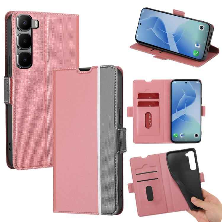 Twill Texture Side Button Leather Phone Case, For Infinix Hot 60 5G, For Infinix Hot 60 Pro+ 4G, For Infinix Hot 60 Pro 4G, For Infinix Smart 10 4G, For Infinix Note 50s 5G, For Infinix Note 50x 5G, For Infinix Note 50 Pro+ 5G, For Infinix Note 50 4G  ...