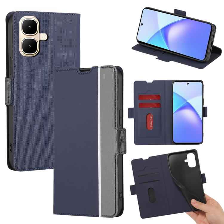 Twill Texture Side Button Leather Phone Case, For Infinix Hot 60 5G, For Infinix Hot 60 Pro+ 4G, For Infinix Hot 60 Pro 4G, For Infinix Smart 10 4G, For Infinix Note 50s 5G, For Infinix Note 50x 5G, For Infinix Note 50 Pro+ 5G, For Infinix Note 50 4G  ...
