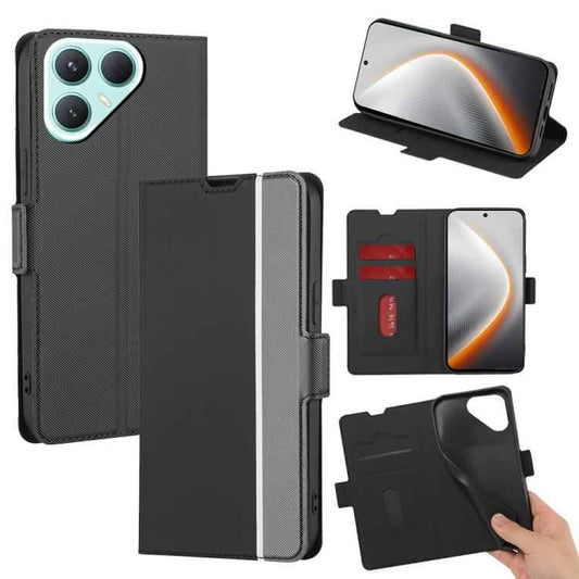 Twill Texture Side Button Leather Phone Case, For Tecno Pova 7 Pro, For Tecno Spark 40 Pro+ 4G, For Tecno Spark 40 Pro 4G, For Tecno Camon 40 Premier 5G, For Tecno Camon 30 Premier 5G, For Tecno Pova 6 5G, For Tecno Camon 30 Pro 5G, For Tecno Camon 30 ...