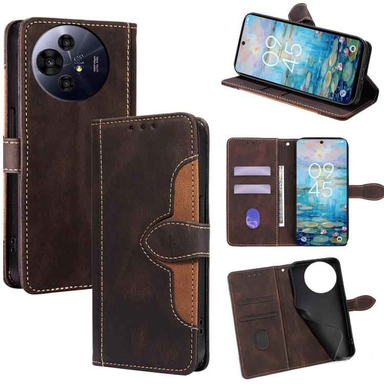 Skin Feel Magnetic Buckle Leather Phone Case