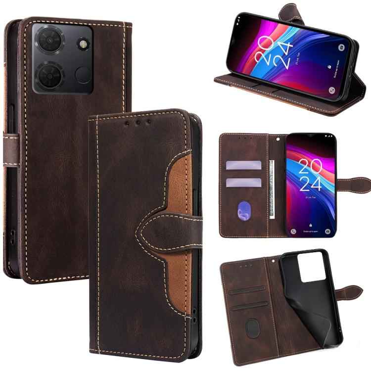 Skin Feel Magnetic Buckle Leather Phone Case