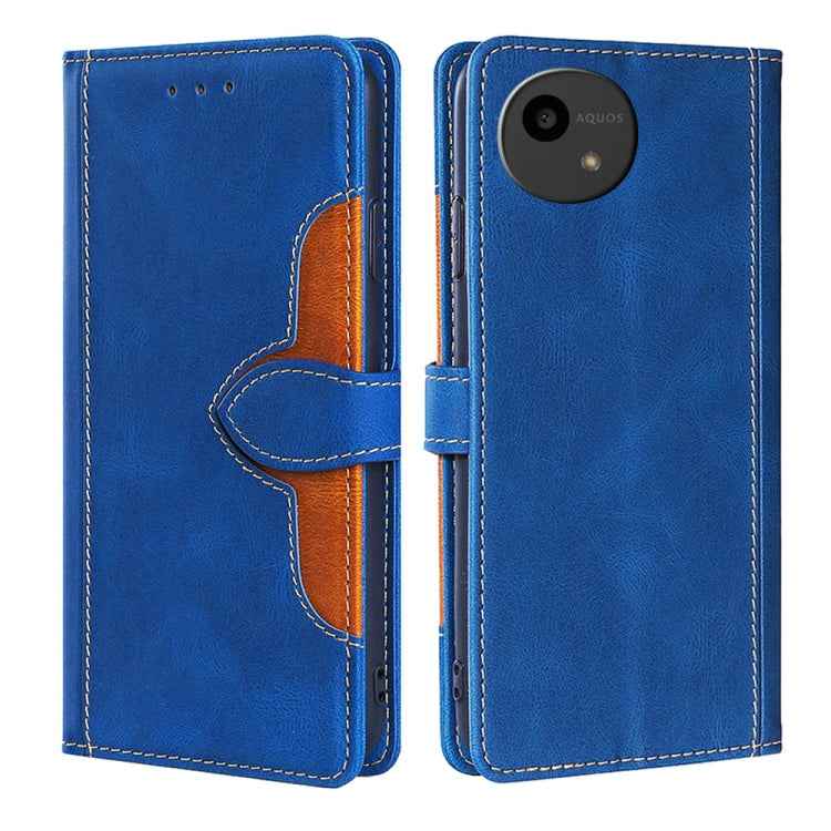 Skin Feel Magnetic Buckle Leather Phone Case, For Sharp Aquos R10, For Sharp Aqous wish5, For Sharp Aqous Wish4, For Sharp Aquos R9, For Sharp Aquos R8 Pro SH-51, For Sharp Aquos R8 SH-52D, For Sharp Aqous Wish3