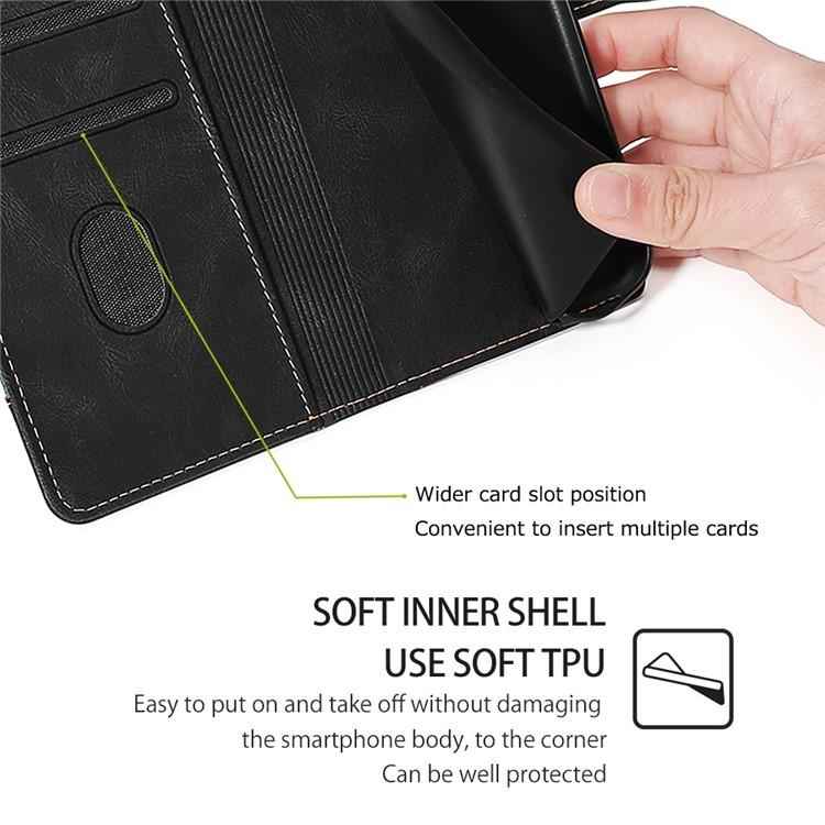 Skin Feel Magnetic Buckle Leather Phone Case, For Sharp Aquos R10, For Sharp Aqous wish5, For Sharp Aqous Wish4, For Sharp Aquos R9, For Sharp Aquos R8 Pro SH-51, For Sharp Aquos R8 SH-52D, For Sharp Aqous Wish3